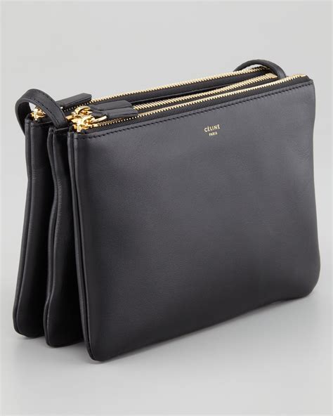 celine black trio bag|Celine small trio crossbody bag.